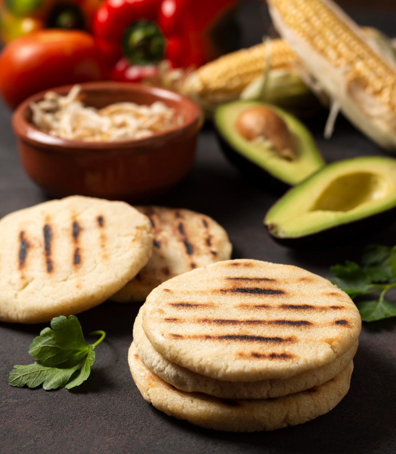 delicious-arepas-vegetables-assortment delicious-arepas-vegetables-assortment